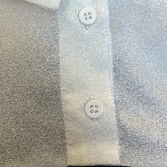 Eloquii Black & Ivory Fit & flare Contrast Corset style w/semi sheer Top Size 14 - Picture 10 of 11